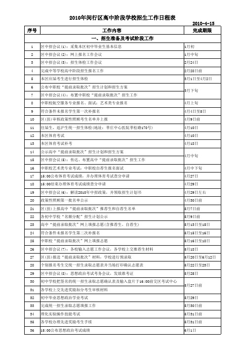 中招工作 - 闵行区教育考试中心