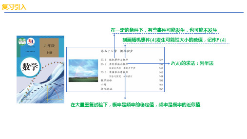 随机事件与概率课件-高一下学期数学人教A版(2019)必修第二册