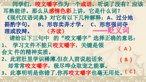 《咬文嚼字》 课件 (共39张PPT)(1)