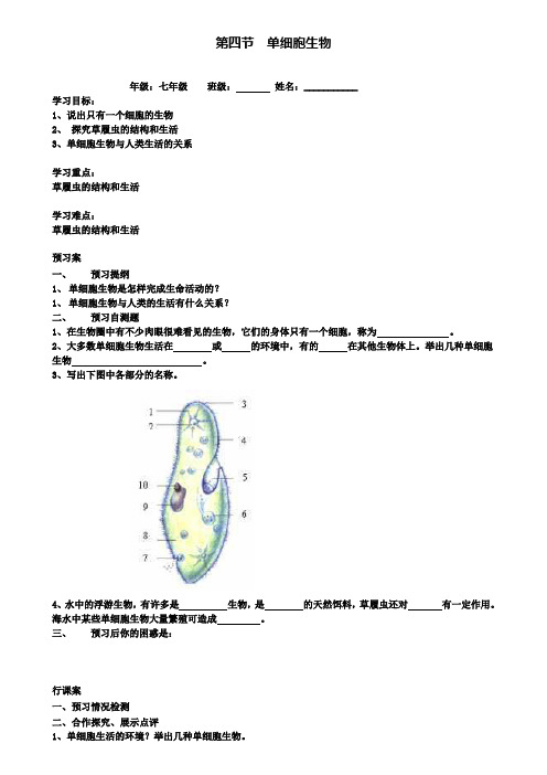 4.第四节单细胞生物教学案