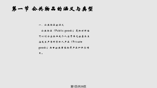 公共物品管理PPT课件