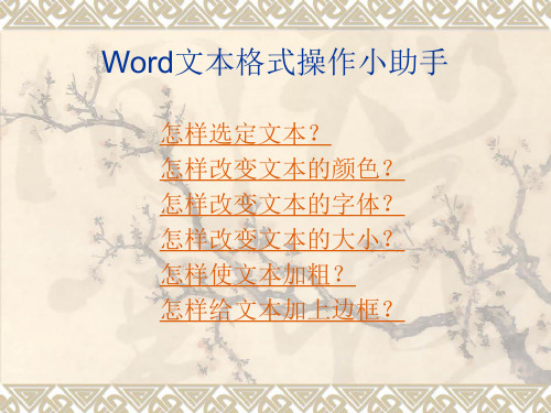 Word文本格式操作小助手