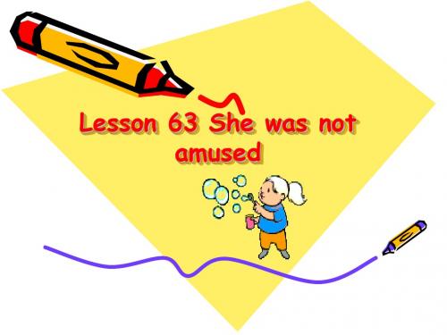 新概念二Lesson-63-She-was-not-amused