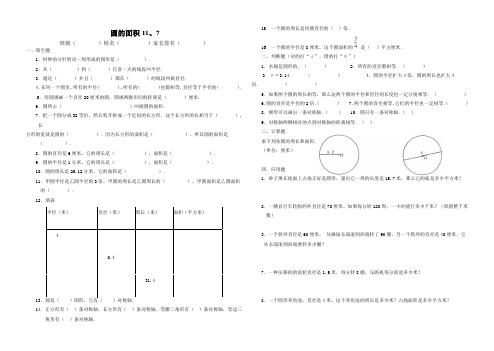 圆的面积11