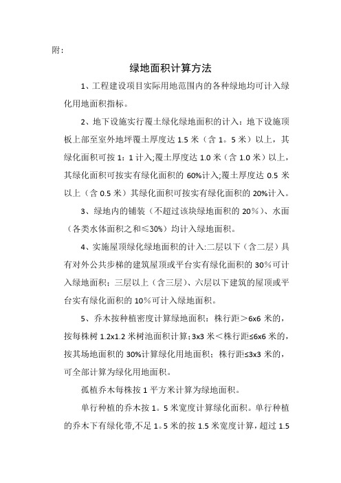 绿地面积的计算方法 (1)