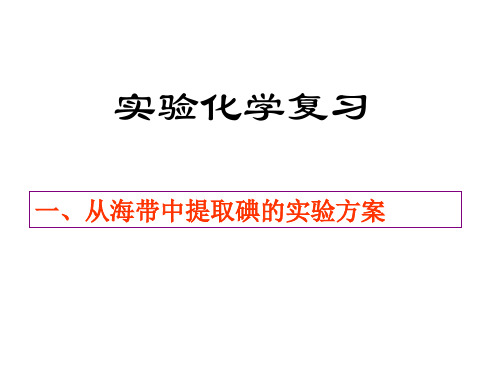 高三复习海水的综合利用讲解