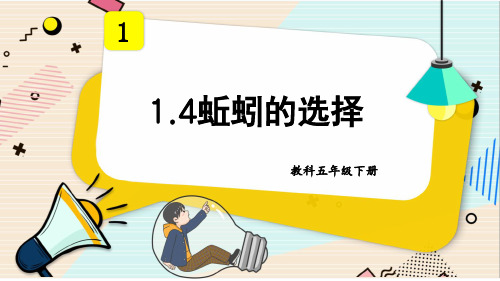 新教科版五下科学1-4《蚯蚓的选择》公开课课件ppt