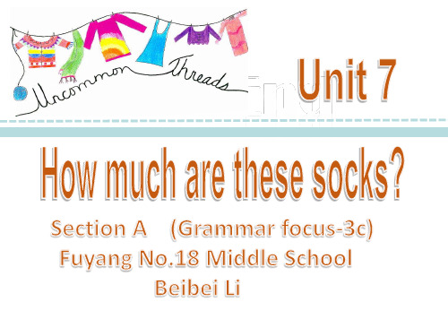 英语人教版七年级上册《Unit 7 How much are these socks Sec》课件公开课 (47)