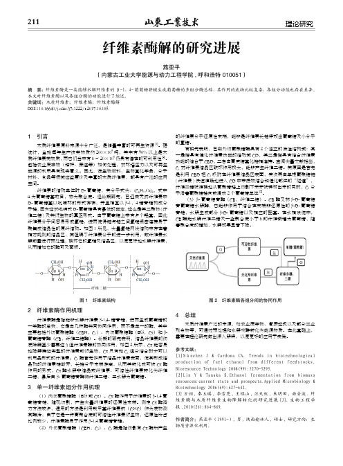 纤维素酶解的研究进展