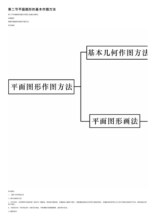 第二节平面图形的基本作图方法