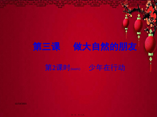 八年级政治下册 第一单元 自然的声音 第在行动(第2课时)课件教科级下册政治课件