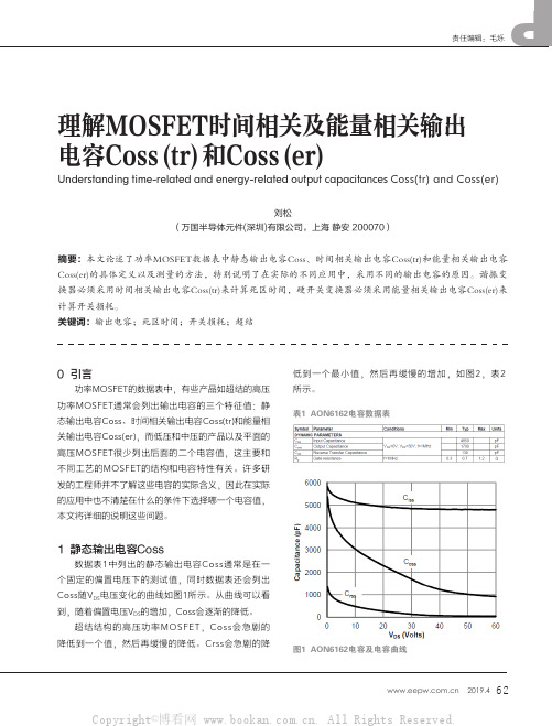 理解MOSFET时间相关及能量相关输出电容Coss(tr)和Coss(er)