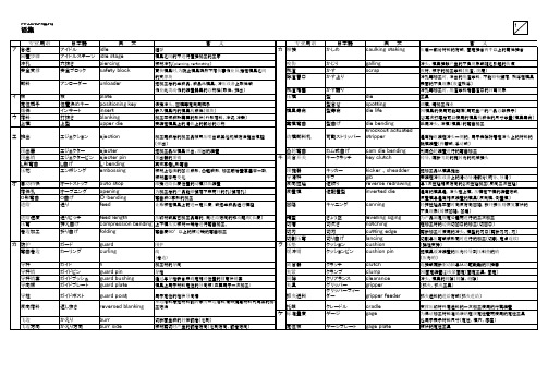 プレス标准用语集(中国语)