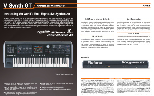 罗兰（Roland）V-Synth GT高级合成器说明书