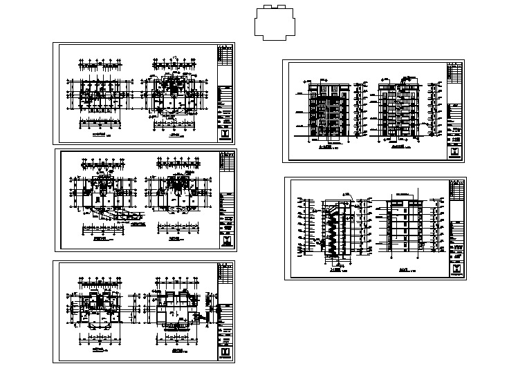 郑州7层砖混结构住宅楼建筑施工图