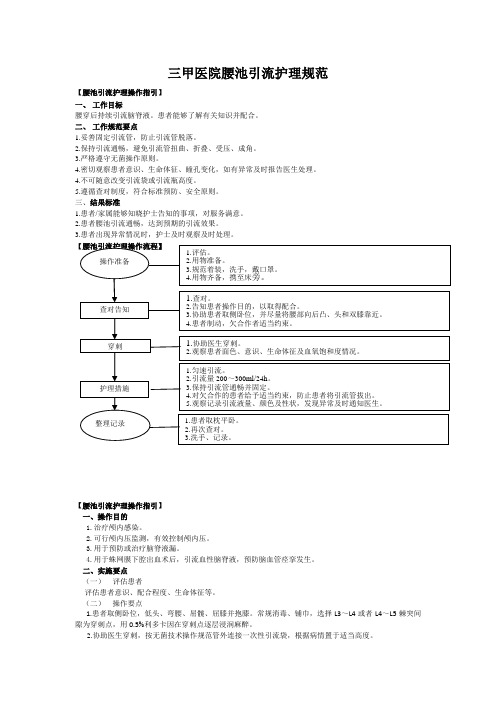 三甲医院腰池引流护理规范