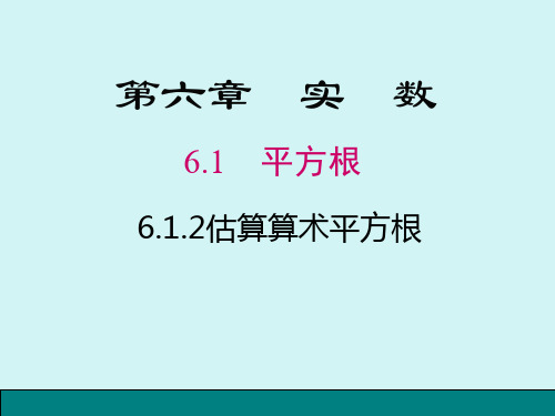 6.1.2算术平方根的估算