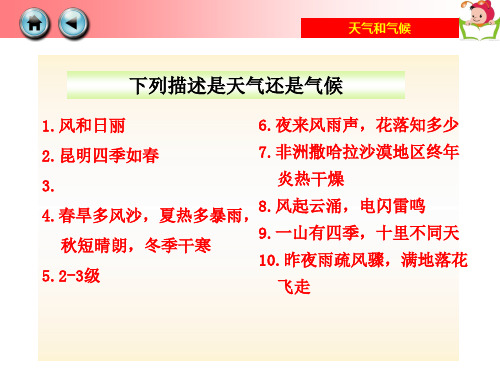 地理小中考复习材料(六)——七上世界气候专题(共62张)