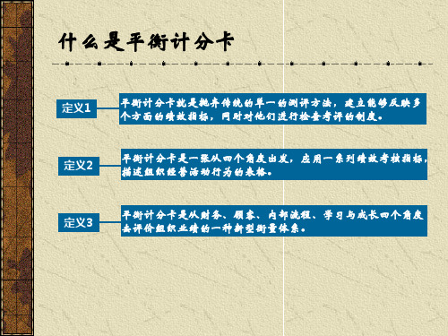 平衡计分卡四个维度指标的基本思路.pptx