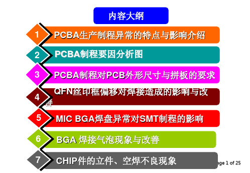 PCBA常见制程异常与改善