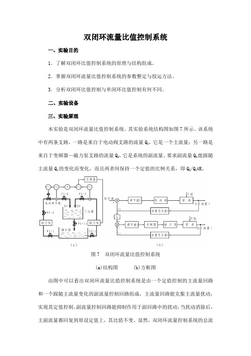 双闭环流量比值控制系统