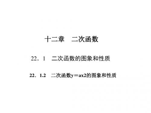 数学【人教版】九年级上册同步教学课件：22.1.2 二次函数y=ax2的图象和性质