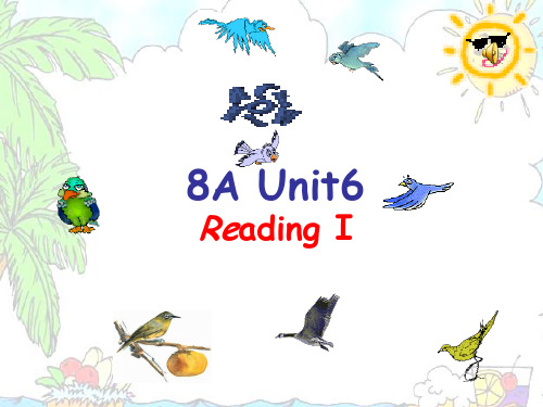 8A U6 Reading I 牛津英语8上unit6阅读课课件