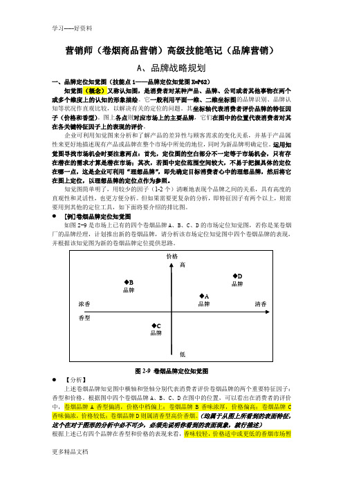 营销高级技能笔记(品牌营销)汇编