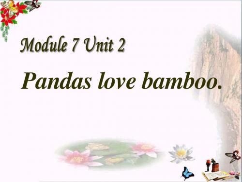 外研版(一起)六上Module 7《Unit 1 Pandas love bamboo》 教学PPT课件2