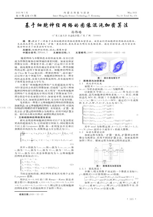 基于细胞神经网络的图像混沌加密算法