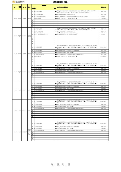 绩效考核指标评分标准.xls