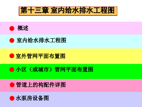 13-给排水工程图解析