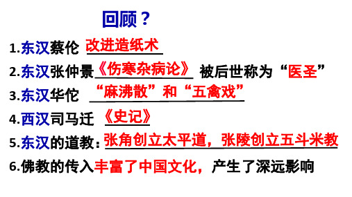 部编版PPT课件《魏晋南北朝的科技与文化》ppt课件2