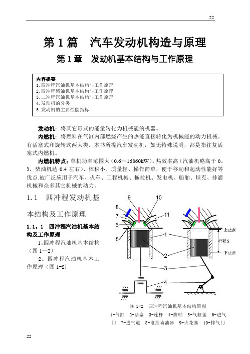 汽车发动机构造与原理