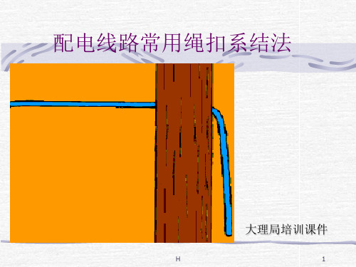 配电线路常用绳扣系结法