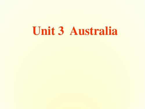 高中英语 Unit3Australia-Reading课件 新人教选修9