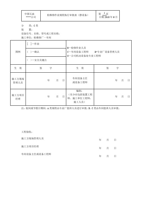 换热器检修作业规程(浮头类)