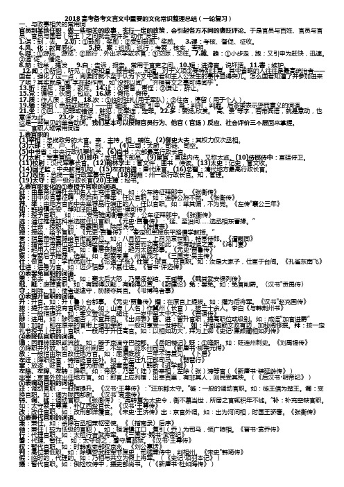 2017全国卷文化常识