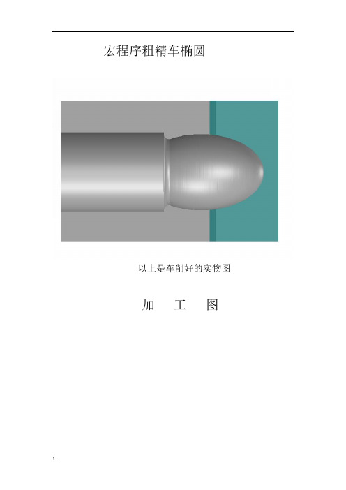 GSK980TD数控系统宏程序粗精车加工椭圆实例