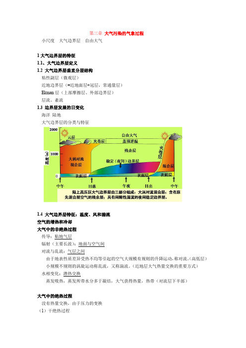 大气环境学重点复习及部分简答题