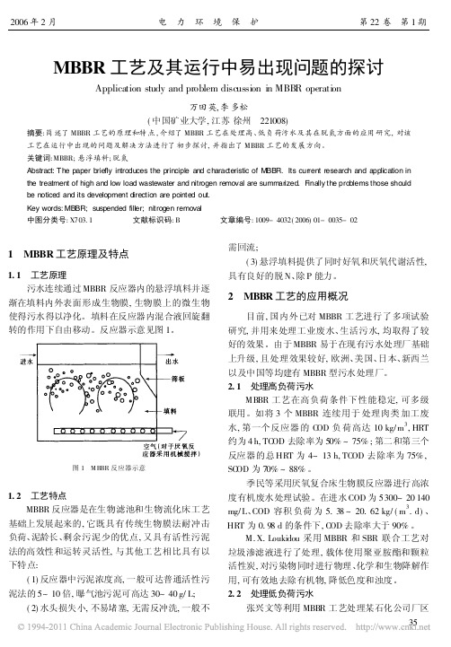 MBBR工艺及其运行中易出现问题的探讨