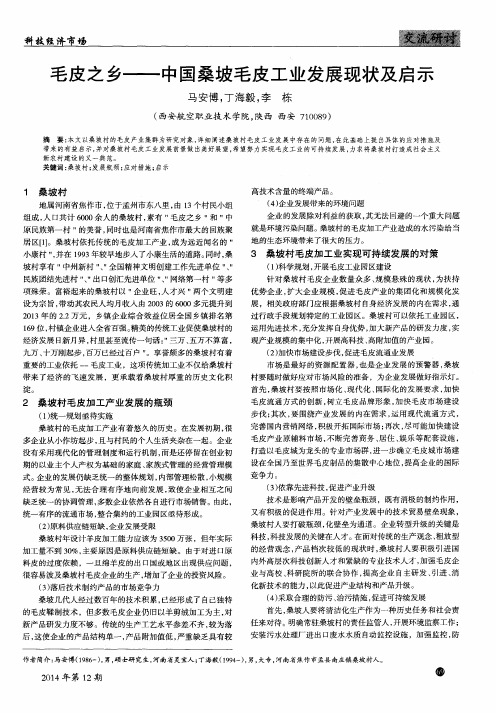 毛皮之乡——中国桑坡毛皮工业发展现状及启示