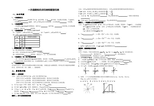 (完整word)《一次函数》知识点归纳和题型归类,推荐文档