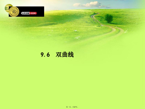 高考数学一轮总复习 9.6 双曲线精品课件 理 新人教版