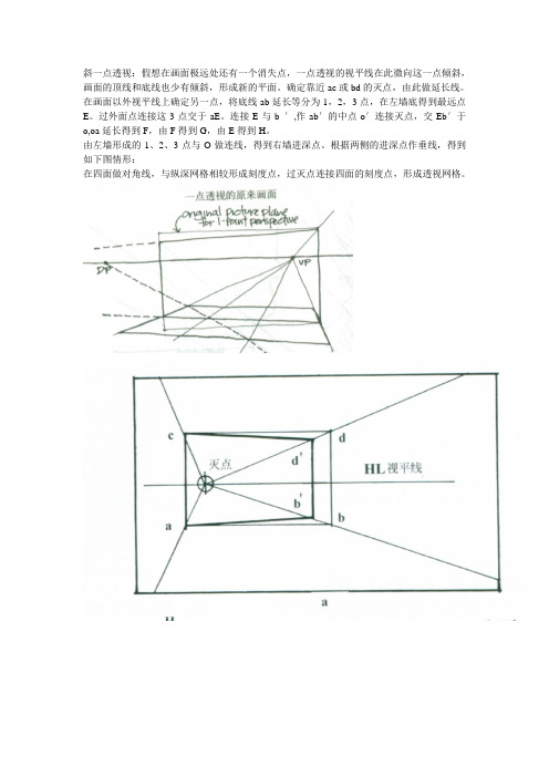 斜一点透视