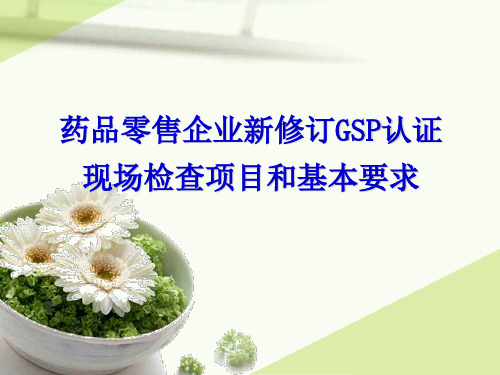 零售企业新版GSP条款要求 PPT课件