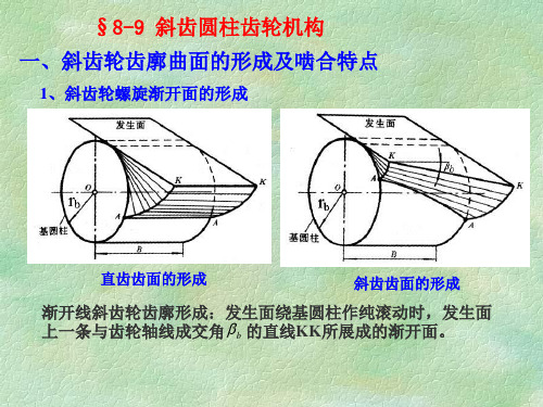 斜齿和蜗杆传动