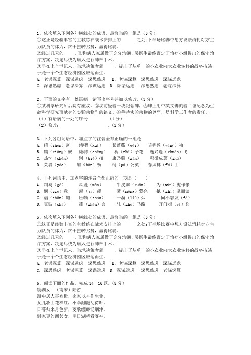 2013陕西省高考语文试卷及答案考试重点和考试技巧