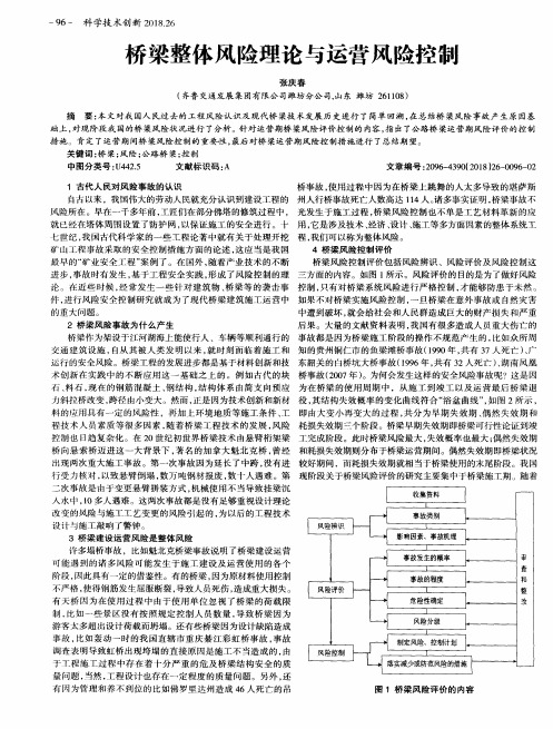 桥梁整体风险理论与运营风险控制