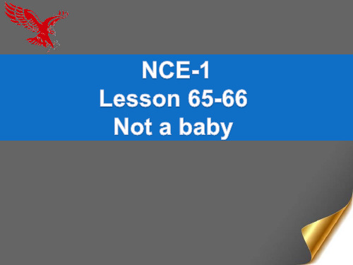 新概念英语第一册精品课件PPT NCE1_lesson65-66(共18页)